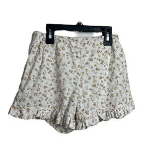 WHEAT kids Floral Ruffle Hem Shorts